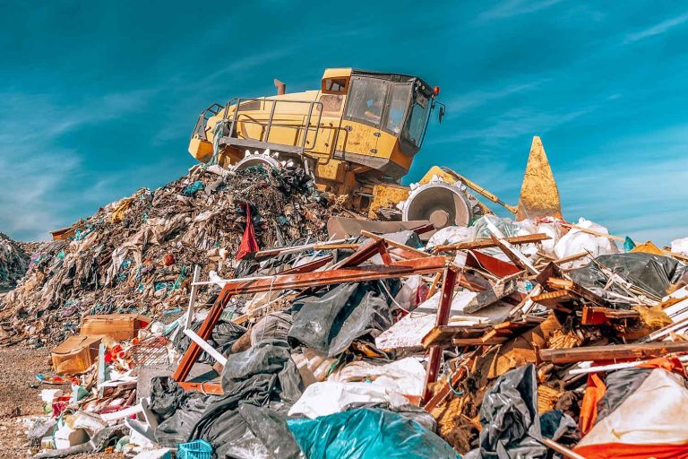 Landfill bulldozer